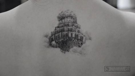 Laputa Tattoo, Castle In The Sky Tattoo, Miyazaki Tattoo, Sky Tattoo, Sky Tattoos, Studio Ghibli Tattoo, Sky Castle, Miyazaki Art, Castle Tattoo