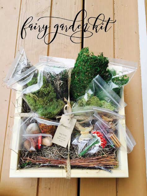 Gardening Kit Gift, Seed Library, Gnome Houses, Sensory Kits, Fairy Garden Kit, Paper Bag Crafts, Eco Art, Fairy Garden Crafts, Kit Christmas