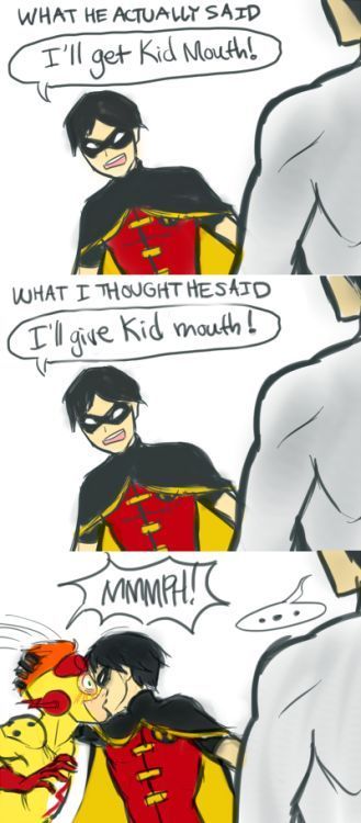 Bird Flash, Dc Ships, Young Justice Robin, Young Justice League, Superhero Kids, Wally West, Kid Flash, Batman Funny, Dc Comics Artwork