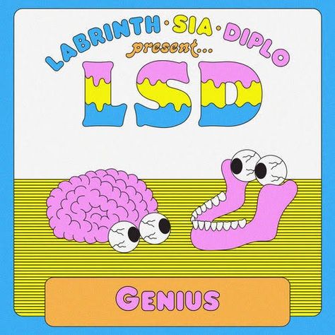 Genius single by LSD from the album Labrinth, Sia & Diplo Present... LSD (single cover artwork) Mike Posner, Elastic Heart, Major Lazer, Ukulele Tabs, Mark Ronson, Ukulele Chords, Music Artwork, Song One, Paper Plane