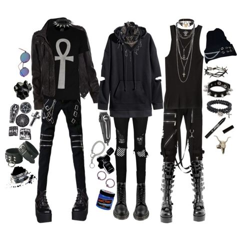 Goth Fashion Male, Dark Clothing Aesthetic, Punk Boy Outfits, Goth Clothes Men, Goth Boy Aesthetic, Male Goth Outfits, Goth Guy Outfits, Goth Boy Outfits, Male Goth