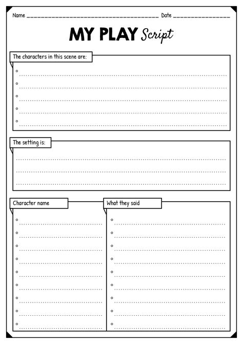 How To Write A Play Script, One Act Play Script, Script Writing Format, Ahg Pathfinders, Play Scripts For Kids, Play Writing, Being A Good Friend, Friendship Printables, Script Template