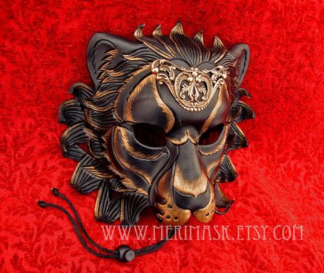 Owl Mask, Tiger Mask, Bear Mask, Lion Mask, Wolf Mask, Burning Man Costume, Fox Mask, Black Lion, Mask Masquerade