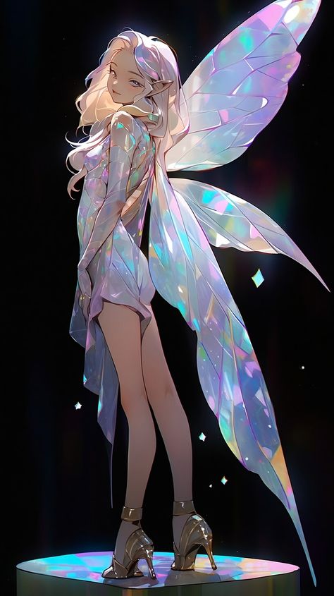 Fairy Drawings, Fairy Artwork, Japon Illustration, Cute Fairy, Fairy Girl, Anime Fairy, Anime People, Fantasy Fairy, Fairy Art