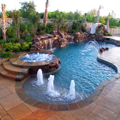 Kolam Air, Dream Backyard Pool, Pools Backyard Inground, Pool Remodel, Pool Waterfall, Luxury Pools, Backyard Pool Landscaping, Dream Pools, Pool Builders