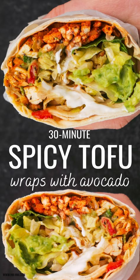 Best Vegan Dinner, Wraps Recipes Easy, Tofu Recipes Healthy, Vegetarian Wraps, Tofu Wraps, Vegan Dinner Recipes Easy, Vegan Wraps, Easy Vegan Dinner, Vegan Dinner