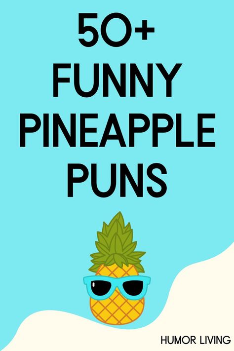 The pineapple is a delicious and nutritious tropical fruit. Next time you eat or see one at the store, get a laugh with funny pineapple puns. Pineapple Puns, Fruit Puns, Cute Puns, Pineapple Fruit, At The Store, Cute Fruit, Tropical Fruit, Funny Puns, The Store