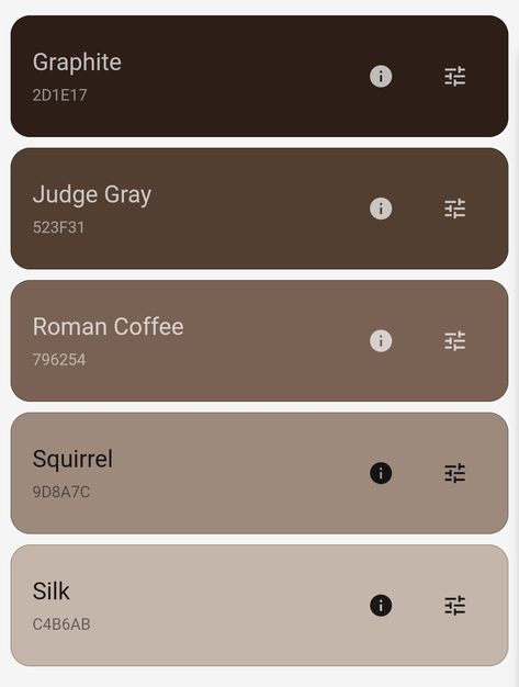 Cozy Color Palette Bloxburg, Colour Palette Dark Academia, Dark Academia Hex Codes, Brown Color Palette Hex Code, Brown Aesthetic Color Palette, Dark Academia Colour Palette, Dark Academia Palette, Brown Hex Code, Bloxburg Color Codes