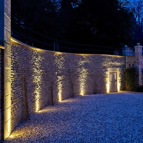 Garden Uplights, Wall Uplight, Garden Wall Lights, Driveway Lighting, Facade Lighting, Lighting Plan, Fence Lighting, Lan Can, Backyard Lighting