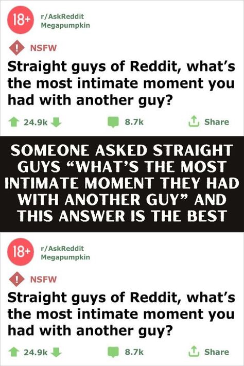 Someone Asked Straight Guys “What’s The Most Intimate Moment They Had With Another Guy” And This Answer Is The Best Bromance Guys Friendship, Bromance Guys, Guys Friendship, Inspirational Short Stories, Two Guys, Group 2, Another Man, Short Stories, Good Things