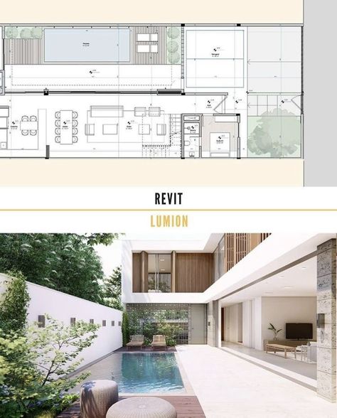 Open Space House Layout, Small Villa With Pool Floor Plan, 15x30 House Plans, Big Family Small House, Guest House Layout, Row House Floor Plan, House Floor Plans 3 Bedroom, Small Row House, 3 Bedroom Layout