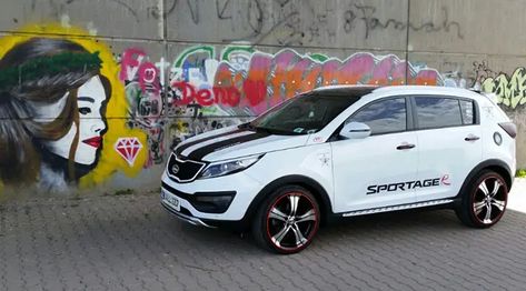 Tricked Out Kia Sportage Featuring A Wide Number Of Accessories + Photos Kia Sportage Modified, Kia Sportage Accessories, Ram Sport, Kia Sportage 2017, Fuse Box Cover, Rally Stripes, Crossover Cars, Benz S, Kia Sportage