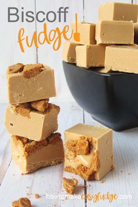 Cookie Butter Fudge Recipe, Biscoff Baking, Crockpot Fudge, Cookie Butter Fudge, Cookie Butter Recipes, Biscoff Fudge, Frosting Fudge, Biscoff Cookie Recipe, Creamy Fudge