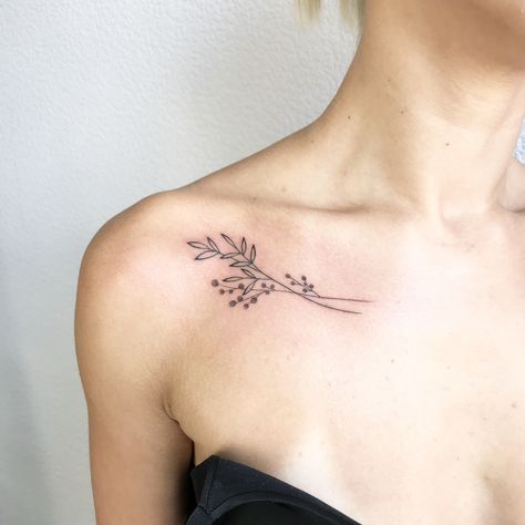 Fineline Tattoos, Mastectomy Tattoo, Bone Tattoo, Branch Tattoo, Scar Tattoo, Instagram Tattoo, Collar Bone Tattoo, Collar Bone, Skin Art