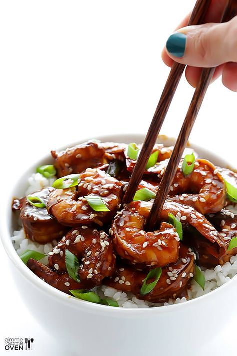 Easy Hoisin Shrimp | gimmesomeoven.com. Hoisin sauce, rice vinegar, soy sauce Hoisin Shrimp, Gimme Some Oven, Shrimp Recipes For Dinner, Shrimp Recipes Easy, Shrimp Dishes, Hoisin Sauce, How To Cook Shrimp, Asian Cooking, Rice Vinegar