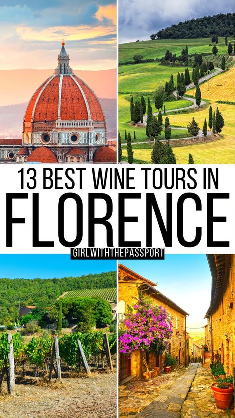 13 Best Wine Tours in Florence + Secret Expert Tips for 2023 Florence Italy Vineyards, Florence Italy Wine Tours, Vineyard In Italy, Must See In Florence Italy, Florence Wine Tour, Florence Wine Window, Tuscany Wine Tour, Montepulciano Italy, Tuscany Wine