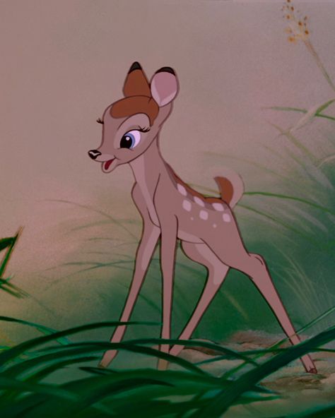 Faline Bambi, Bambi Faline, Deer Aesthetic, Disney Faces, Bambi 1942, Bambi 3, Old Disney Movies, Disney Cuties, Bambi Disney