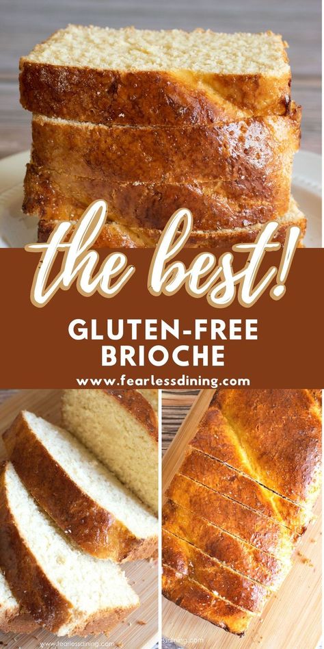 Vegan Gluten Free Quick Breads, Paleo Brioche Bread, Gf Brioche Bread, Gluten Free Stand Mixer Recipes, Gluten Free Bread Recipes Breadmaker, Gluten Free Brioche Buns, Gluten Free Dessert Bread, Brioche Bread Machine Recipe, Gluten Free Brioche Bread