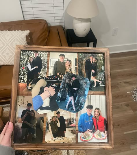 Cute Picture Ideas For Boyfriend Gift, Boyfriend Picture Frame Gift, Couple Photo Gift Ideas, Boyfriend Picture Frame Ideas, Boyfriend Frame Ideas, Blue Collar Christmas Gifts, Frame Gift Ideas For Boyfriend, Picture Box For Boyfriend, Picture Frames For Boyfriend