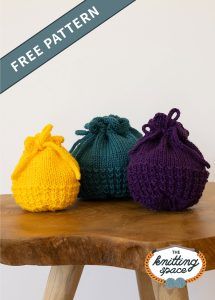 Knit Bag Pattern Free, Knit Bag Pattern, Drawstring Bag Pattern, Knitting Bag Pattern, Bag Pattern Free, Knitting Project Bag, Knit Picks, Knitting Gift, Drawstring Bags