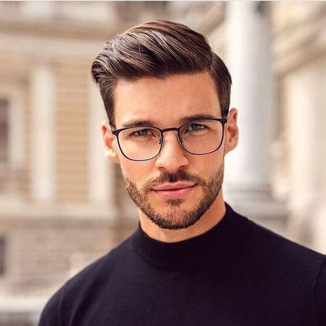 Glass Frames For Men Style, Men With Glasses Attractive, Boys Long Hair, Texture Hairstyle, Hairstyles With Beard, Mens Beard Styles Short, Hairstyles For Boys, Haircut Mens, Stylish Glasses For Men