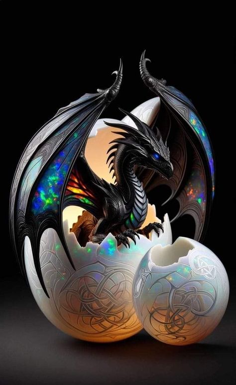 Cool Dragon Pictures, Baby Dragon Art, Space Dragon, Cute Dragon Drawing, Mystic Illustration, Mythical Creatures Fantasy, Mythical Dragons, Canvas Art Projects, Cool Dragons