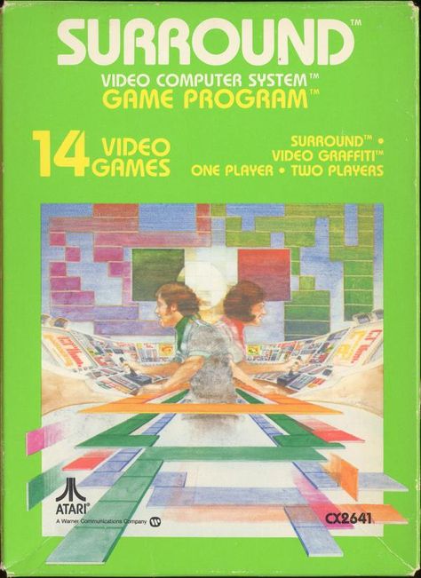 Surround - Box Front Atari 2600 Games, Atari Games, Virtual Boy, Vintage Video Games, Atari 2600, Canadian History, Classic Video Games, Retro Arcade, Retro Videos