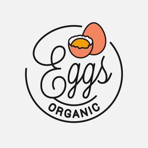 5,687 Illustrations, Royalty-Free Vector Graphics & Clip Art - iStock Egg Advertising Design, Goats House, Cute Logo Design Ideas, Ice Cream Logos, Cute Logo Design, Dairy Business, Egg Logo, Rooster Logo, Ice Cream Logo