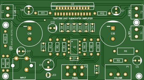 12Volt Subwoofer Amplifier TDA7388 Double Coil - Share Project - PCBWay Tda7388 Amplifier Circuit, Subwoofer Amplifier, Car Amplifier, Audio Amplifier, Power Amplifiers, Rgb Led, Logic Board, Circuit, Filter