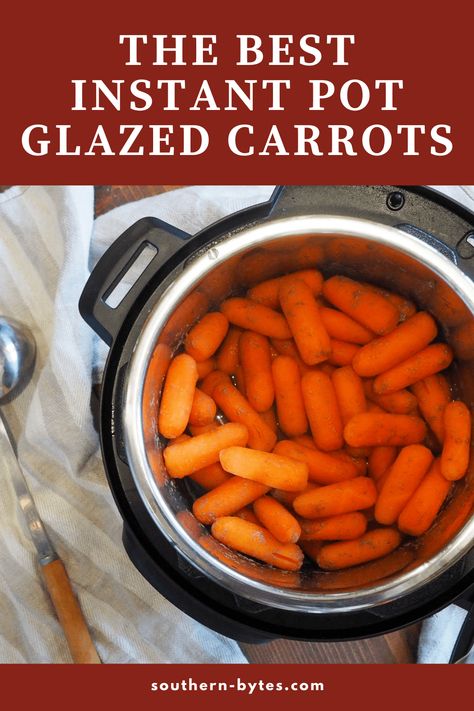 Instapot Glazed Carrots Recipe, Instant Pot Glazed Carrots Recipe, Carrots Side Dish Instant Pot, Cooked Carrots Instant Pot, Brown Sugar Carrots Instant Pot, Honey Glazed Carrots Instant Pot, Pressure Cooker Carrots, Steamed Carrots Instant Pot, Instant Pot Carrots Brown Sugar