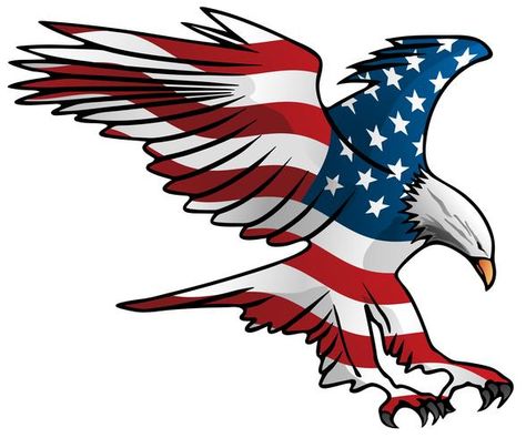 Patriotic Drawings, American Flag With Eagle, Eagle Icon, Flag Drawing, Eagle Vector, Eagle Drawing, American Flag Sticker, Eagle Images, Eagle Flag