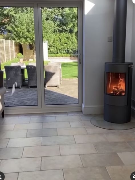 Conservatory Log Burner, Conservatory With Log Burner, Living Room Extension, Log Burner Living Room, Garden Room Extensions, Room Extensions, Log Burner, House Extension, Extension Ideas