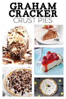 30+ Pie Recipes with Graham Cracker Crusts - Adventures of a DIY Mom What To Make With Graham Cracker Pie Crust, Easy Pies To Make With Graham Cracker Crust, Gram Cracker Crust Desserts Easy, What To Make With Gram Cracker Crust, Animal Cracker Crust, Graham Cracker Crust Pie Ideas, Graham Pie Crust Recipe, Graham Pie Crust Desserts, Pies With Gram Cracker Crust