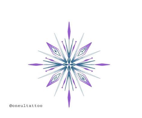 Frozen 2 Snowflake Tattoo, Frozen Snowflake Tattoo, Frozen Tattoo Disney, Frozen 2 Tattoo, Frozen Tattoo Ideas, Snowflake Tattoo Design, Elsa Tattoo, Frozen Tattoo, Elsa Snowflake