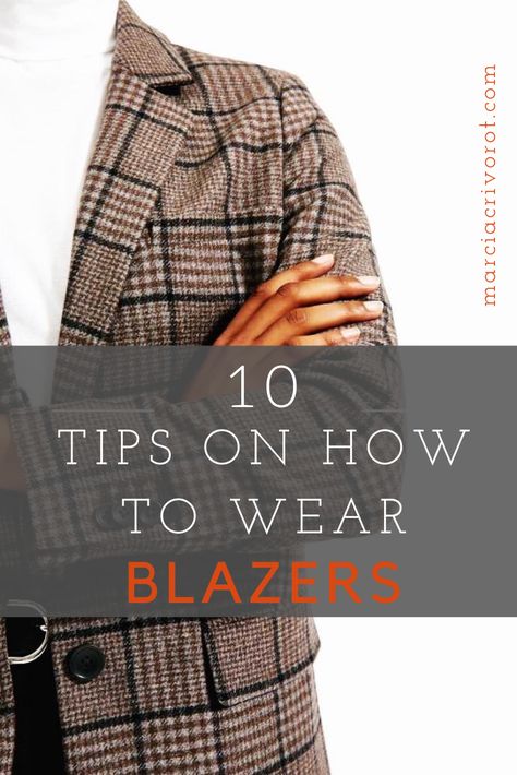 if you will be working from home this fall, here are some tips on how to wear a blazer with comfort and Zoom calls appropriate. Work from home woman's outfit | blazer and comfy pants | how to wear blazer | Fall women's wardrobe #blazer #falloutfit How To Wear Plaid Blazer Women, Styling A Blazer Business Casual, How To Wear Jackets Women, How To Wear Plaid Blazer, Sweater Blazers For Women, Fall Blazer Outfits For Women Work, Styling Blazers Women Work Outfits, Fall Blazers For Women, Gray Pants Outfit For Work Women