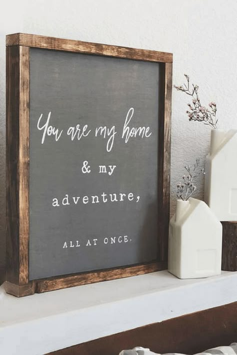 Farmhouse Sign Ideas, Koti Diy, Nail Winter, Interior Design Minimalist, Sweet Sayings, You Are My Home, Diy Holz, Sweet Quotes, Farmhouse Sign