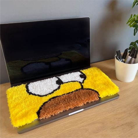 Punch Needle Keyboard Rug, Keyboard Rug, Punch Embroidery, Custom Keyboard, Rug Tufting, Funky Rugs, Funny Profile, Funny Profile Pictures, Rug Art