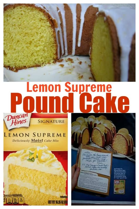 Lemon Box Cake Mix Recipes Duncan Hines, Lemon Supreme Cake, Lemon Cake Mix Bundt Cake, Lemon Pound Cake Recipes Using Cake Mix Boxes, Lemon Pound Cake With Cake Mix Recipe, Box Lemon Pound Cake Mix Recipes, Lemon Cake Recipes Using Cake Mix Boxes And Pudding, Lemon Pudding Cake Mix Easy Recipes, Cake Mix Lemon Pound Cake