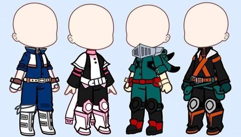 Gacha Reference Clothes, Bakugou Gacha Club Outfit, Mha Oc Hero Outfits Gacha Club, Gacha Club Baggy Outfit, Bakugou Hero Costume Gacha Club, Gacha Club Guard Outfit, Mha Uniform Gacha Club, Gacha Club Superhero Outfits, Gacha Club Mha Characters