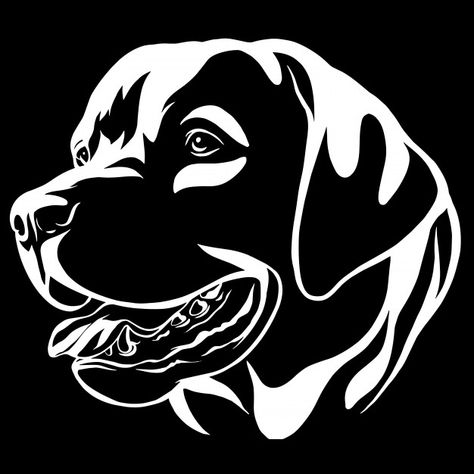 Decorative portrait of dog labrador retr... | Premium Vector #Freepik #vector #dog #nature #cartoon #animal Silhouette Arte, Labrador Silhouette, Dog Stencil, Dog Labrador, Dog Wall Decor, Animal Stencil, Dog Vector, Labrador Retrievers, Labrador Dog