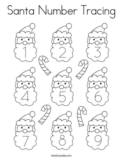 Christmas Prek Worksheets, Christmas Tracing Worksheets Preschool Free, Santa Worksheet, December Worksheets, Christmas Number Tracing Free, Christmas Tracing, Christmas Worksheet, Santa Activity, Prek Christmas