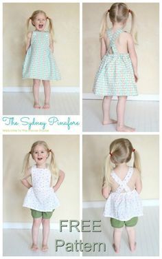 Easy Girls Dress Pattern Free, Kids Pinafore Dress Pattern, Easy Toddler Dress Pattern, Free Girls Dress Sewing Pattern, Free Toddler Dress Pattern, Free Pinafore Dress Pattern, Free Toddler Sewing Patterns, Toddler Dress Pattern Free, Kids Pinafore Dress