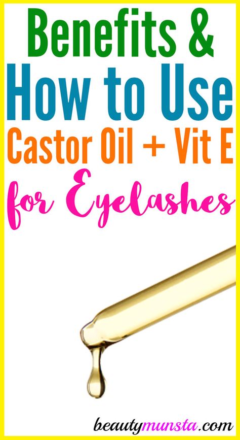 Have you used castor oil and vitamin E for eyelashes yet?! It doesn’t hurt to try using natural remedies to grow your eyelashes longer and fuller. False eyelashes can only do so much! To grow your eyelashes naturally, you’ll need two powerful hair growth boosting ingredients – castor oil and vitamin E! Let’s find out … Grow Your Eyelashes, Eyelashes Longer, Castor Oil For Hair Growth, How To Grow Eyelashes, Castor Oil For Hair, Beauty Tips For Face, Beauty Tips For Hair, Hair Remedies, Growth Oil