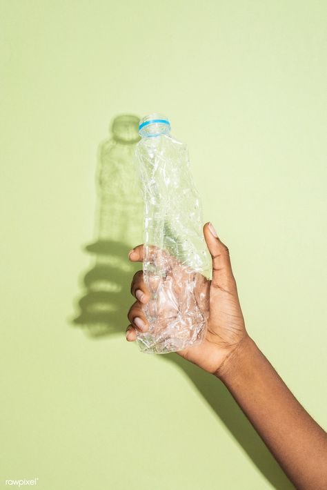 Hand holding a crushed plastic bottle | premium image by rawpixel.com / Teddy Rawpixel Recycle Photography, Recycling Photography, Hand Holding Bottle, Hand Catching, Pet Waste Station, Wine Icon, Recycle Water Bottles, Html Color Codes, Bottle Drawing