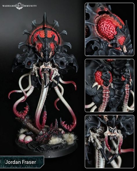 Tyranid Grimdark, Warhammer 40k Art Tyranids, Grimdark Tyranids, Warhammer 40k Tyranids Color Schemes, Grim Dark Tyranids, Termagant Tyranid, Tyranid Warrior, Warhammer Tyranids, Tyranid Hive