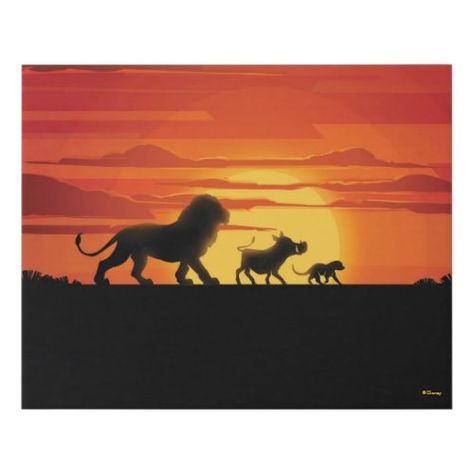 Lion King Tattoo, Lion King Party, King Painting, Lion King Drawings, Lion Tattoo Sleeves, Disney Canvas Art, Disney Silhouettes, Disney Canvas, Disney Paintings