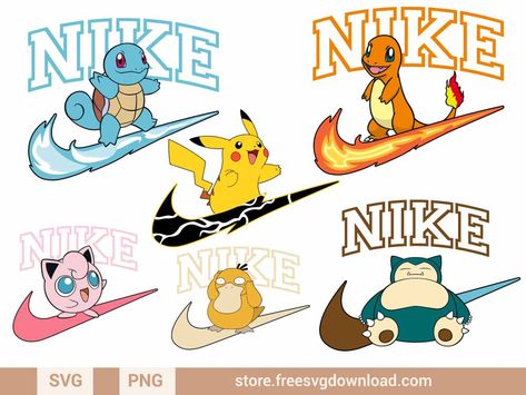 Nike Pokemon SVG Bundle - Pokemon SVG - Store Free SVG Download Svg Nike, Pokemon Nike Logo, Nike Svg Free, Svg Pokemon, Pokemon Svg Free, Pokemon Svg Free Cricut, Nike Logos, Nike Anime, Pokémon Svg