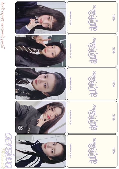 Kpop Printables Photocard, Printable Lomo Cards, Lomo Card Template, Illit Photocard Template, Itzy Photocard Template, Illit Photocard, Kpop Photocards Printable, Kpop Photocard Template, Photo Cards Kpop