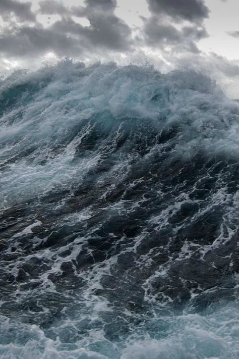 Image Nature, Stormy Sea, Hur Man Målar, 수채화 그림, Cloudy Sky, Water Waves, Ocean Wave, Sea Waves, In The Ocean