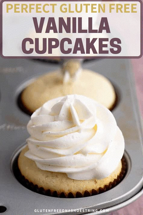 Sugar Free Vanilla Cupcakes, Gluten Free Vanilla Cupcakes, Dairy Free Deserts, Vanilla Cupcakes Recipe, Gluten Free Cupcake Recipe, Dairy Free Cupcakes, Gluten Free Cupcakes Vanilla, Gluten Free Cake Recipe, Vanilla Cupcake Recipe